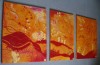 Abstrait aux deux soleils agit�s