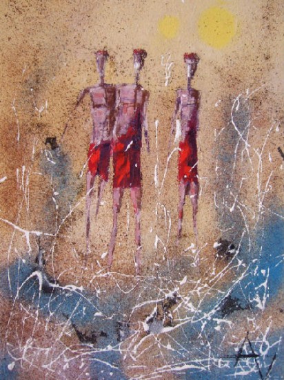Peinture à l'huile réalisée au couteau avec adjoncton de sables, pigments et acrylique.<br />
Format : 46x33 artwindow - Peinture à l'huile réalisée au couteau avec adjoncton de sables, pigments et acrylique.<br />
Format : 46x33