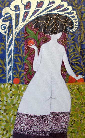 huile et feuille d'or<br />
61 x 38 artwindow - huile et feuille d'or<br />
61 x 38