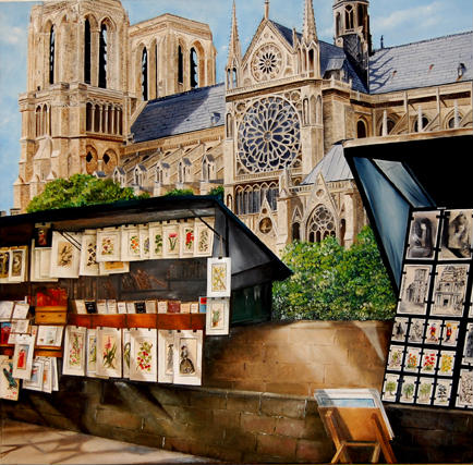 artwindow - Huile sur toile de lin format 100 X 100