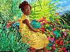 La petite Doudou au jardin