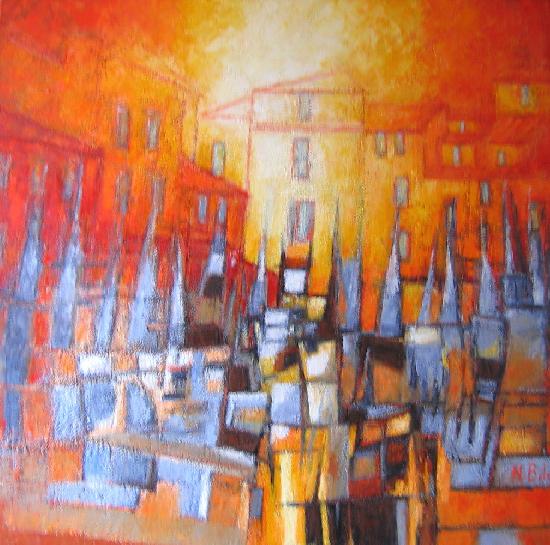 PEINTURE SUR TOILE OU LES BATEAUX SONT JUSTE EVOQUES ; CONTRASTE DES COULEURS CHAUDES ET FROIDES
80X80cm artwindow - PEINTURE SUR TOILE OU LES BATEAUX SONT JUSTE EVOQUES ; CONTRASTE DES COULEURS CHAUDES ET FROIDES
80X80cm