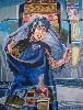 Jeune fille en bleu d'apr�s Etienne DINET