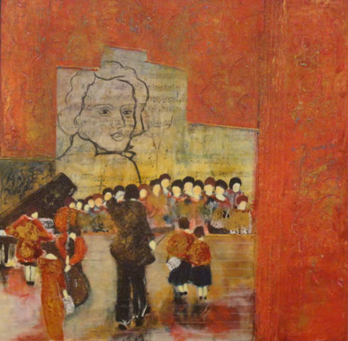 toile acrylique 60/60 cm sous le regard attentif de Chopin artwindow - toile acrylique 60/60 cm sous le regard attentif de Chopin