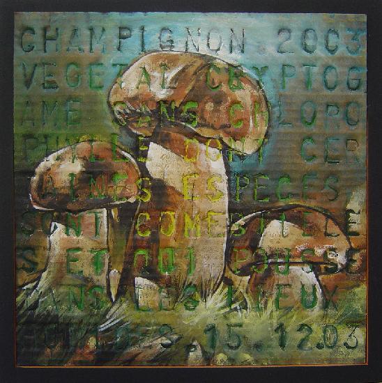 Texte d'identité frappé sur carton tendu sur chassis, acrylique en couches successives et encaustique.Format 30x30cm hors cadre. artwindow - Texte d'identité frappé sur carton tendu sur chassis, acrylique en couches successives et encaustique.Format 30x30cm hors cadre.