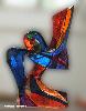 Oiseau vitrail