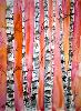 birch tree landscape painting