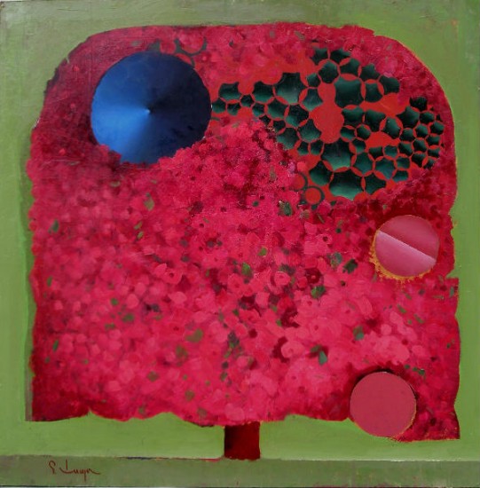 contemporary art,abstract fantasy,120x120x3cm,oil on board,dominant colour red artwindow - contemporary art,abstract fantasy,120x120x3cm,oil on board,dominant colour red