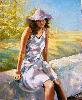 lena63 : Jeune fille  au chapeau.