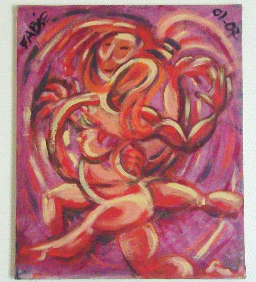 Acrylique sur toile
représentation imaginaire de danseurs amoureux
dim 35x45 artwindow - Acrylique sur toile
représentation imaginaire de danseurs amoureux
dim 35x45