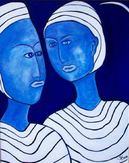 This image of two sisters meeting in the moonlight was described by a saatchi commentator as artwindow - This image of two sisters meeting in the moonlight was described by a saatchi commentator as