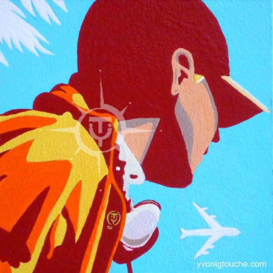 artwindow - acrylique sur bois<br />
15 15 cm