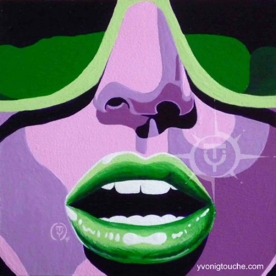 artwindow - acrylique sur bois<br />
20 x20 cm